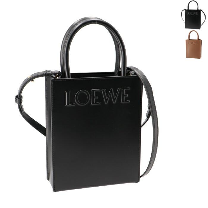 ロエベ ハンドバッグ ロエベ LOEWE トートバッグ ミニ スタンダード A5 ロゴ ショルダーバッグ バーティカルトート A933S30X01 0080【PU_CA】