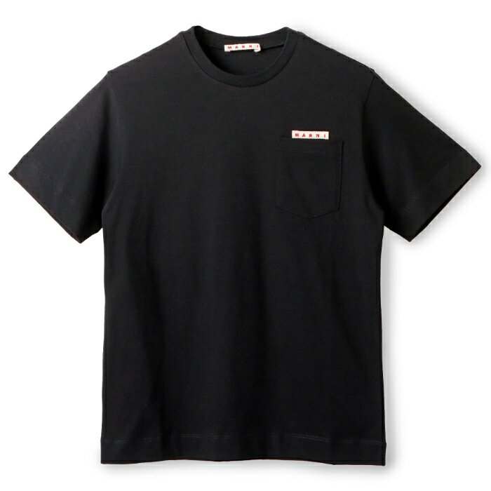 マルニ MARNI キッズ Tシャツ ロゴ 半袖 クルーネック ショートスリーブシャツ ポケット 2024年春夏新作 M01064 M00NE 0M900