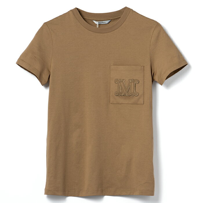 マックスマーラ MAX MARA Tシャツ 半袖 PAPAIA1 コットン クルーネック ジャージー ショートスリーブシャツ 2024年春夏新作 2411941032 0007【2024SS】