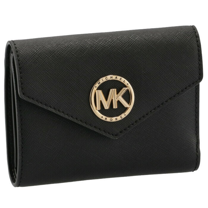 マイケル マイケル コース MICHAEL MICHAEL KORS 財布 三つ折り CARMEN トライフォールド ミディアム ウォレット ブラック 34S1GNME6L 0014 001【PU_CA】