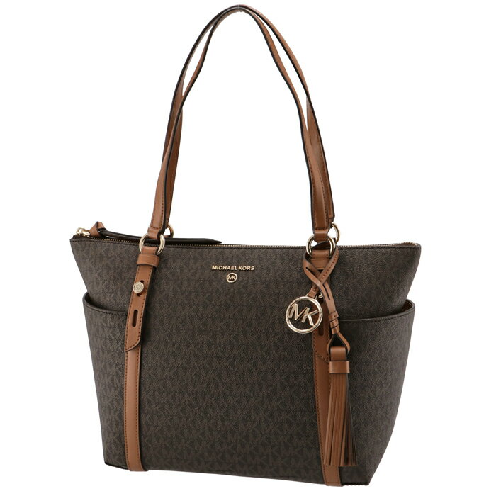 マイケル マイケル コース MICHAEL MICHAEL KORS トートバッグ NOMAD ミディアム コンバーチブル グラブトート MKロゴ ブラウン系 ブラウン/アコーン 30T0GNXT2B 0005 252【2206RSS】