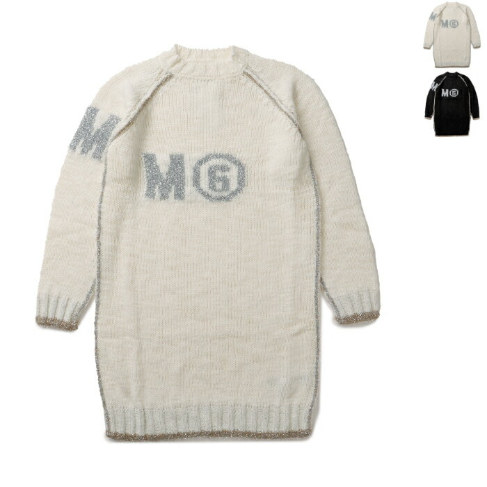 楽天アメイジングサーカスエムエム6 メゾン マルジェラ MM6 MAISON MARGIELA 【大人もOK】キッズ ニットワンピース プルオーバー メタリックスレッド M60479 MM01H【2023AW SALE】