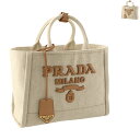 プラダ PRADA トートバッグ リネン ブレンド ショッピングバッグ A4収納可能 2024年春夏新作 1BG474OHO 2DLI【2024SS】