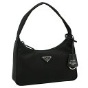 プラダ ショルダーバッグ レディース プラダ PRADA ショルダーバッグ ナイロン ミニバッグ ブラック 1NE515 RDH0 002