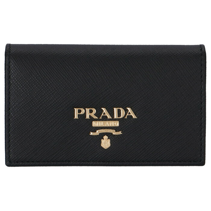 プラダ PRADA 名刺入れ レディース サフィアーノメタル ブラック 1MC122 QWA 002