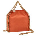 ステラマッカートニー STELLA MCCARTNEY ショルダーバッグ ファラベラ タイニートート TINY FALABELLA ミニバッグ オレンジ 391698 W9355 7501