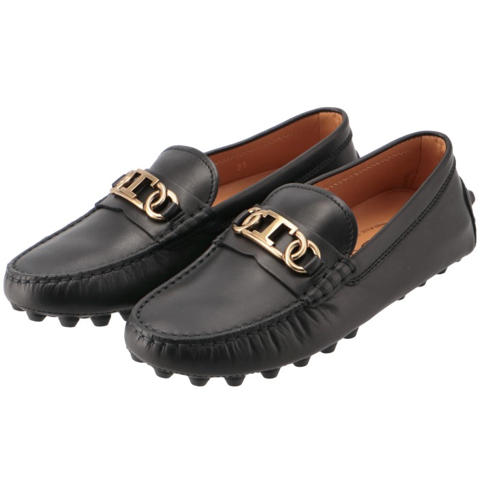 トッズ TOD'S ローファー ドライビングシューズ フラットシューズ ゴンミーニ Tチェーン レディース 靴 XXW52K0HL10 N6M B999 1