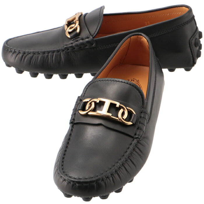 トッズ TOD'S ローファー ドライビングシューズ フラットシューズ ゴンミーニ Tチェーン レディース 靴 XXW52K0HL10 N6M B999 2