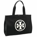 トリーバーチ TORY BURCH トートバッグ ELLA TOTE コットンキャンバス エラトート ダブルTロゴ 148792 0001 002【2023AW】