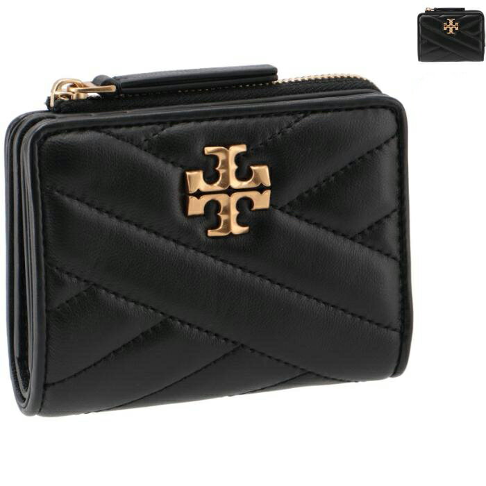 トリーバーチ 財布（レディース） トリーバーチ TORY BURCH 財布 二つ折り レディース KIRA バイフォールド ウォレット L字ファスナー 二つ折り財布 2024年春夏新作 153121 0196