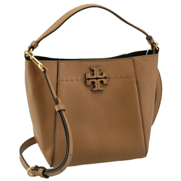 トリーバーチ TORY BURCH ショルダーバッグ マックグロー スモール バケットバッグ ブラウン系 74956 0086 227【2023AW SALE】