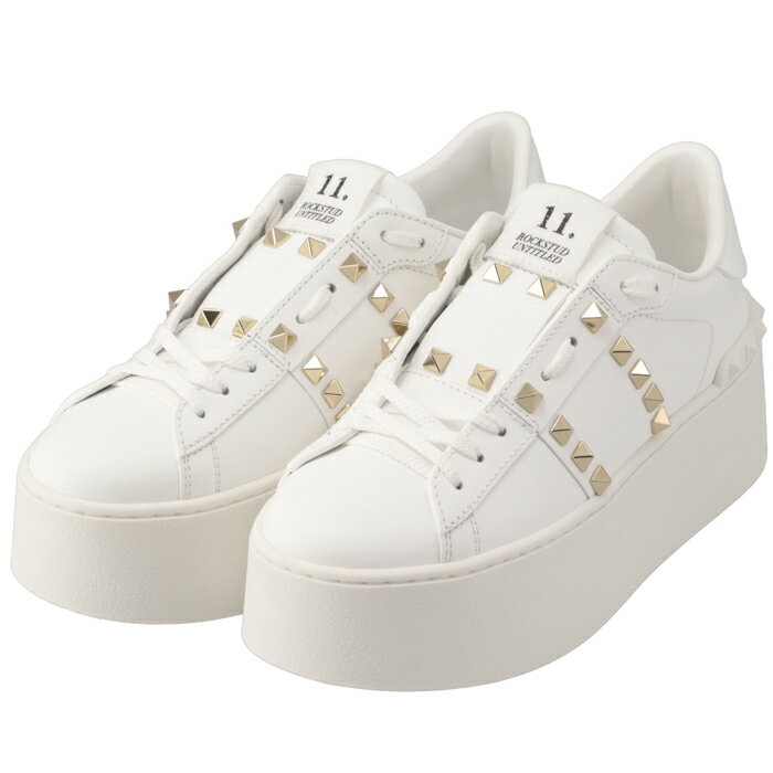 ヴァレンティノ・ガラヴァーニ VALENTINO GARAVANI プラットフォームスニーカー ROCKSTUD レースアップ ロックスタッズ 厚底スニーカー 3W2S0GG8 BHS 0BOのサムネイル