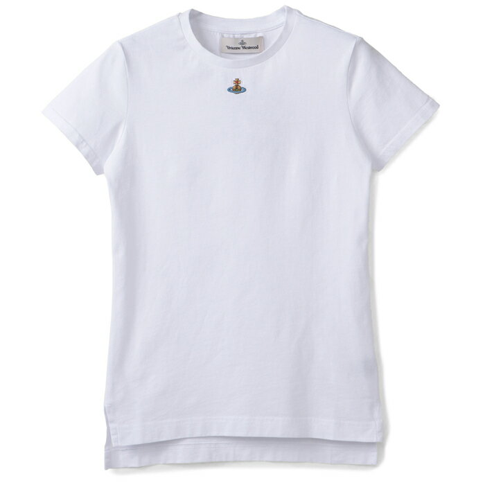 ヴィヴィアン ウエストウッド VIVIENNE WESTWOOD Tシャツ ORB PERU' ラウンドネック オーブロゴ ワンポイント 半袖シャツ 2024年春夏新作 3G010017 J001M A401【2024SS】