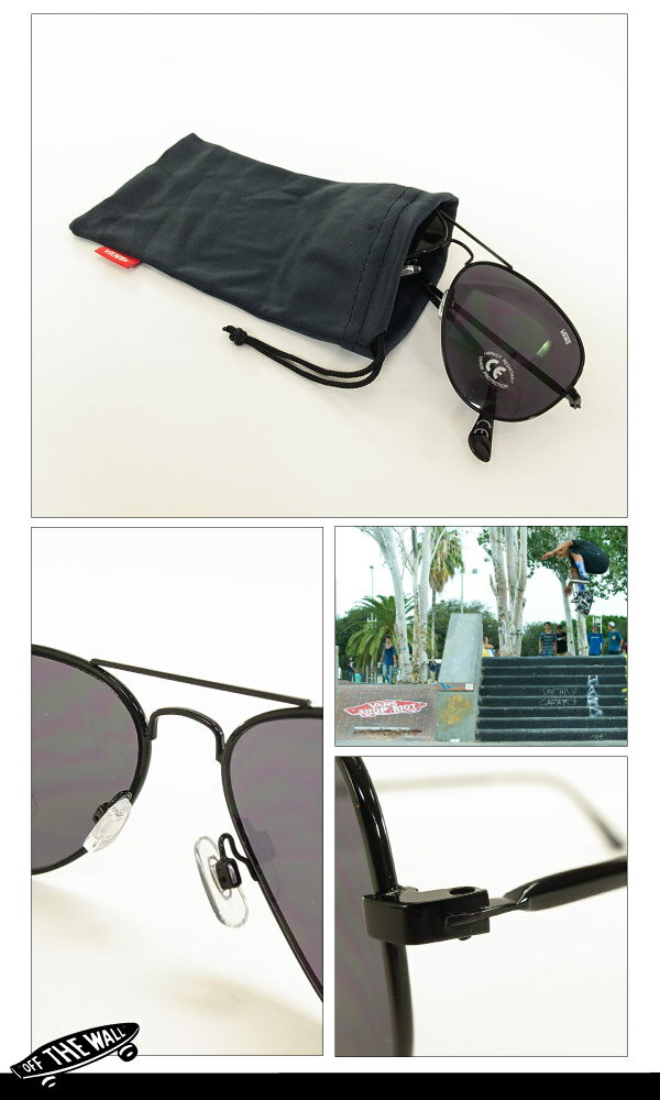 [絶版モデル・デットストック] バンズ アプリハンド シェーズ ブラック (VANS APPREHEND SHADES サングラス SUNGLASSES) [USA 直輸入モデル]