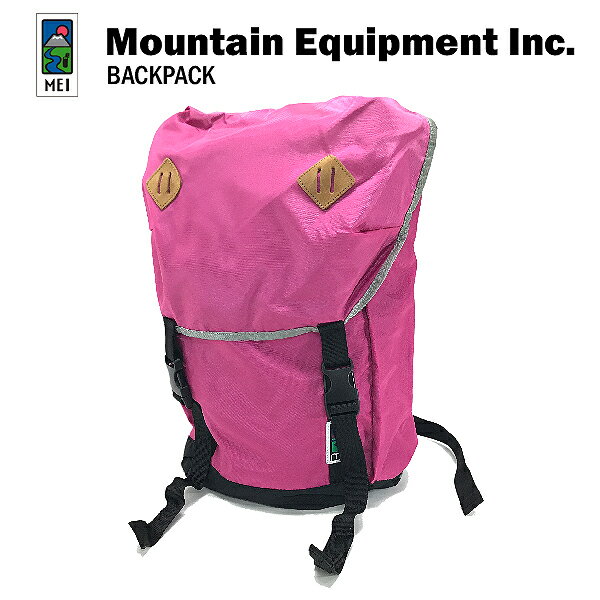 エムイーアイ ベーシック バックパック かぶせ付き ピンク (MEI メイ [Mountain Equipment Inc.] BASIC BACK PACK リュック デイパック メンズ レディース 男性用 女性用) 【閉店 売り切り】[メール便不可]