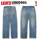 USED Levis 501 M[ W34L32(W80cm~L77cm) MADE IN USA [[oCX 00501] yCOAUSEDiz yX ؂z