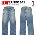 USED Levis 501 M[ W34~L34 (W80cm~L81cm) MADE IN USA [[oCX 00501] yCOAUSEDiz yX ؂z