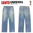 USED Levis 501 M[ W36~L36 (W86cm~L81cm) MADE IN USA [[oCX 00501] yCOAUSEDiz yX ؂z