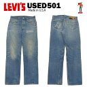 USED Levis 501 M[ W35~L36 (W81cm~L79cm) MADE IN USA [[oCX 00501] yCOAUSEDiz yX ؂z