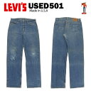 USED Levis 501 M[ W35~L36 (W82cm~L82cm) MADE IN USA [[oCX 00501] yCOAUSEDiz yX ؂z