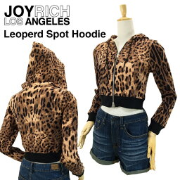 ジョイリッチ ジョイ リッチ レオパード スポットフーディー (JOY RICH LEOPARD SPOT HOODIE パーカー レディース 女性用 ジョイリッチ) 【閉店 売り切り】