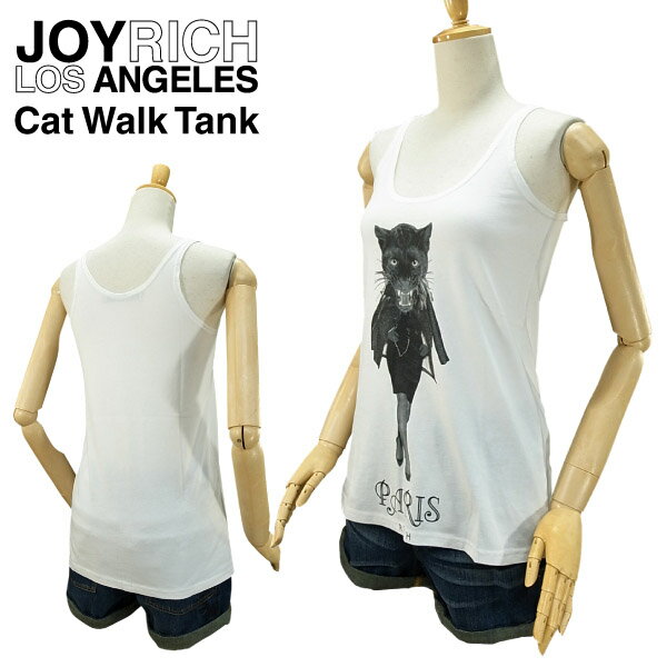 ジョイ リッチ キャット ウォーク タンク オフホワイト (JOY RICH CAT WALK TANK タンクトップ レディース 女性用 ジョイリッチ) 【閉店 売り切り】