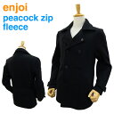 エンジョイ ピーコック ジップ フリース ブラックヘザー スケート スケーター ウエア (enjoi PEACOCK ZIP FLEECE ピーコート)