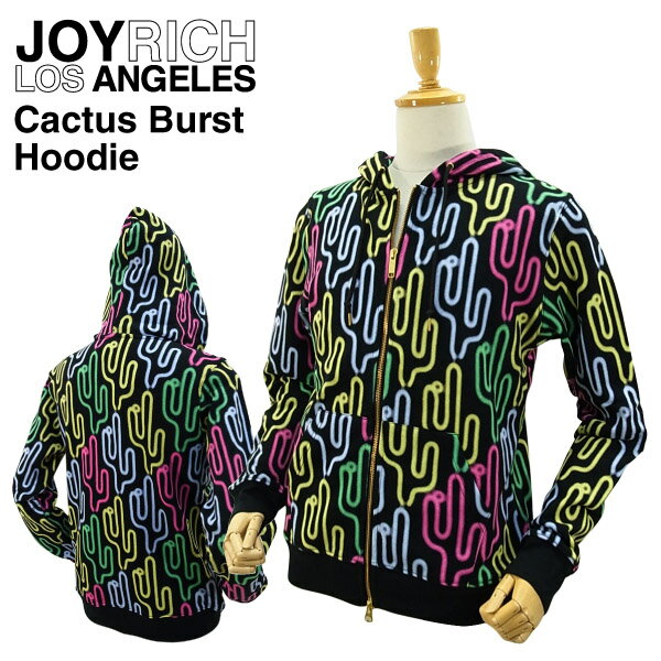 ジョイ リッチ カクタス バースト フーディー ブラック (JOY RICH CACTUS BURST HOODIE パーカー 男性用 女性用 メンズ レディース ユニセックス ジョイリッチ) 【閉店 売り切り】