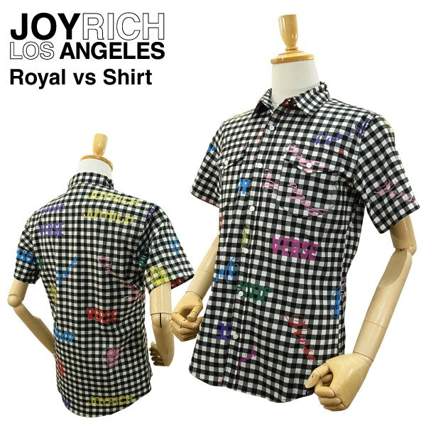 ジョイ リッチ ロイヤル バーサス シャツ ブラック (JOY RICH ROYAL VS SHIRTS メンズ 男性用 ジョイリッチ 半そでシャツ) 