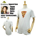  エメリカ スー シュルームス S/S Tシャツ ホワイト スケート スケーターウエア (Emerica HSU SHROOMS S/S TEE JELLY HSU ジェリー・スー) 