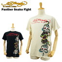 Gh n[fB[ Y x[VbN S/S Tee pT[Xl[Nt@Cg (PANTHER SNAKE FIGHT ED HARDY EDHARDY Ghn[fB[) yX ؂z