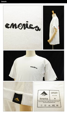 エメリカ×チョコレート S/S Tシャツ ホワイト スケート スケーターウエアー (Emerica×CHOCOLATE S/S TEE コラボモデル) 【あす楽対応】【楽ギフ_包装】【あす楽_土曜営業】