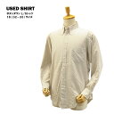 USED ボタンダウン L/S シャツ カーキ ストライプ/16 (32-33) サイズ (PRIVATE CLUB) 【海外直輸入USED品】 【閉店 売り切...