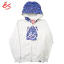 [ŃfEfbgXgbN] GX NY RNeBu Wbvt[h I[WbvXEFbgp[J[ zCg XP[^[EGA[ (ES NY COLLECTIVE ZIP HOOD White) yX ؂z