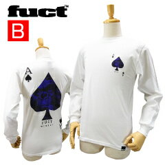 訳あり☆B品 ファクト エイプ オブ スペードス ロンT ホワイト/Sサイズ (Fuct APE OF SPADES L/S Tee) 【閉店 売り切り】