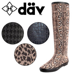 [訳あり・B品] ダブ フェスティバル ラバーブーツ (dav FESTIVAL RUBBER BOOTS) レディース(女性用) DAV ロング ブーツ ダブブーツ レインブーツ [メール便不可] 【閉店 売り切り】