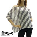  フルクサス ザイーラ 斜めボーダー チュニック グレーストライプ (fluxus/fLuXing ZAIRA TUNIC レディース 女性用) 