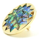 ハウス オブ ハーロウ 1960 サンバースト カクテル リング ウィズ アバローニ HOUSE OF HARLOW 1960 sunburst cocktail ring with abalone ニコール リッチー デザイン/プロデュース☆ 【閉店 売り切り】