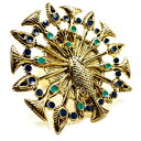 ハウス オブ ハーロウ 1960 ピーコック カクテル リング HOUSE OF HARLOW 1960 peacock cocktail ring ニコール リッチー デザイン/プロデュース☆ 【閉店 売り切り】