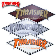 スラッシャー ダイヤモンド ステッカー Sサイズ(11cm×5cm) スケート スケーターグッズ (THRASHER Diamo..