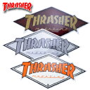 スラッシャー ダイヤモンド ステッカー Sサイズ(11cm×5cm) スケート スケーターグッズ (THRASHER Diamond Sticker) 【閉店 売り切り】