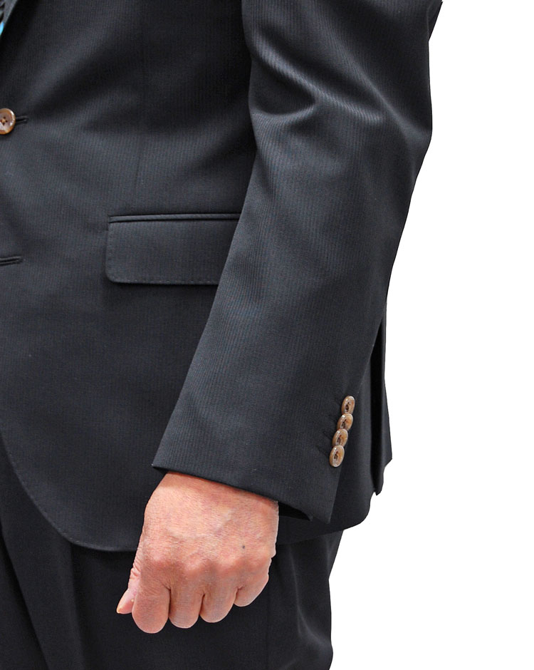 オールシーズン細身 シングルスーツノータックメンズスリムスーツ ビジネスリクルートスーツ黒シャドー柄 6620-03