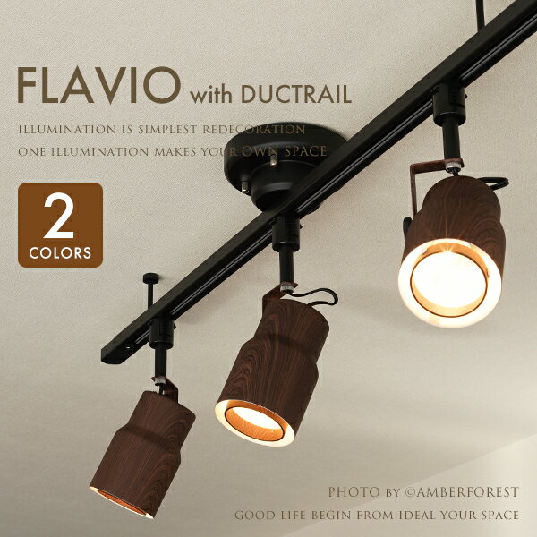 送料無料 【FLAVIO】 ダクトレール セット 8畳 10畳 天井照明 スポット ライト ランプ 北欧モダン カジュアル シンプル カフェ インテリア