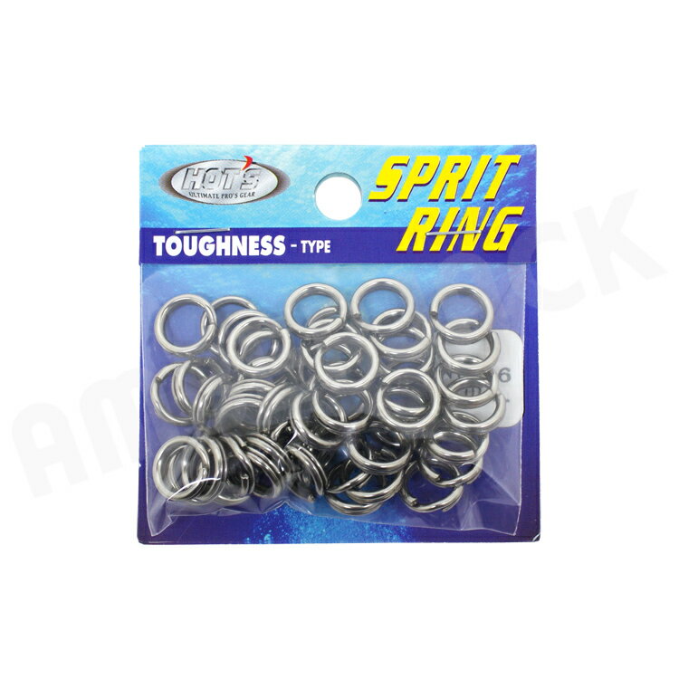 ホッツ スプリッドリング タフネス 徳用パック #6 (170LB) 50コ入り HOTS Sprit Ring Toughness ジギング スプリットリング