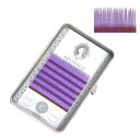 まつげエクステ カラー ボリュームラッシュ ADORAGE 6列【バイオレット 0.06mm/Jカール/Cカール】長さ 9mm/11mm/13mm ボリュームラ...