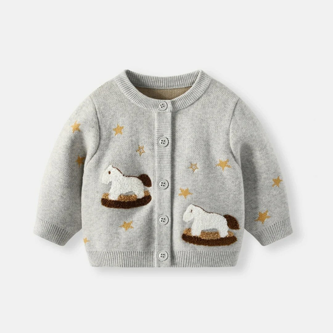 スター木馬カーディガン 70cm～110cm ベビー服 トップス