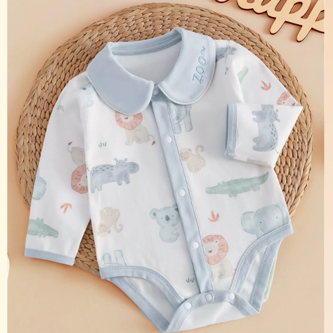 Rakuten - 【ブルー（ ZOO )】 ズーロンパース 60cm～90cm