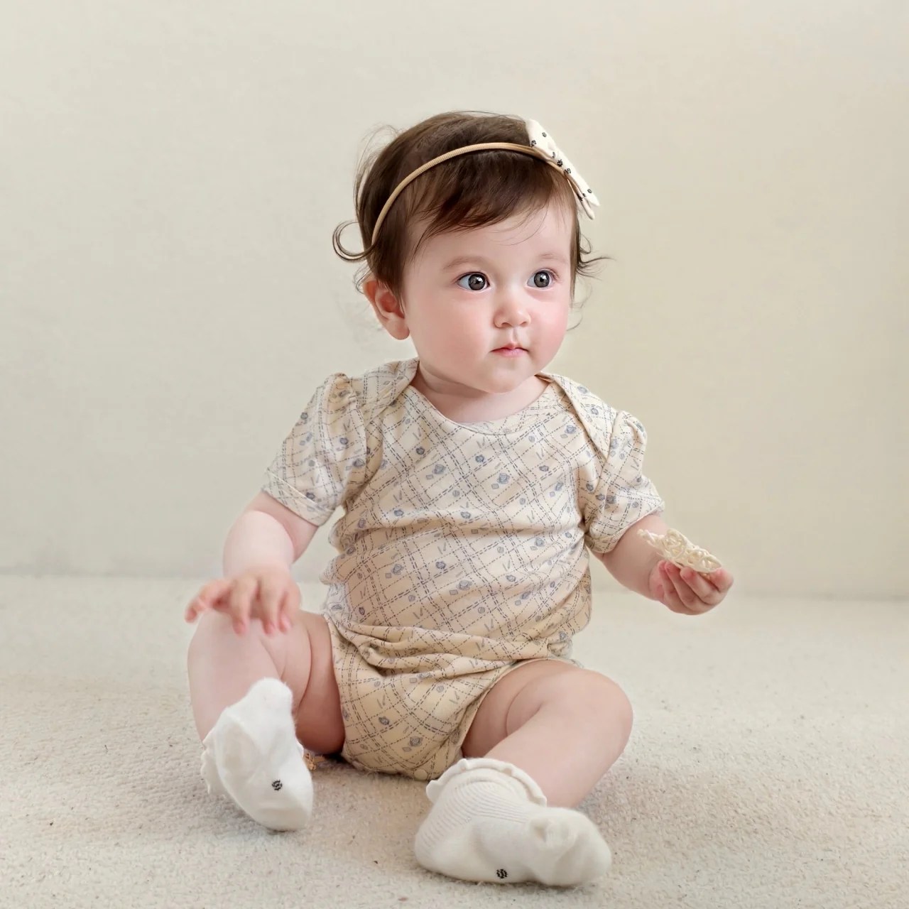 樂天商城 - ソフトボディコットンデコロンパース 60cm～90cm