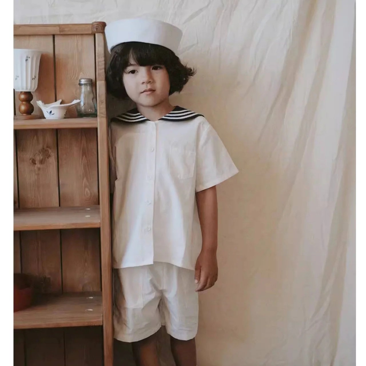 オーセンティックコットンセーラーセットアップ 90cm~150cm ベビー キッズ 女の子 男の子