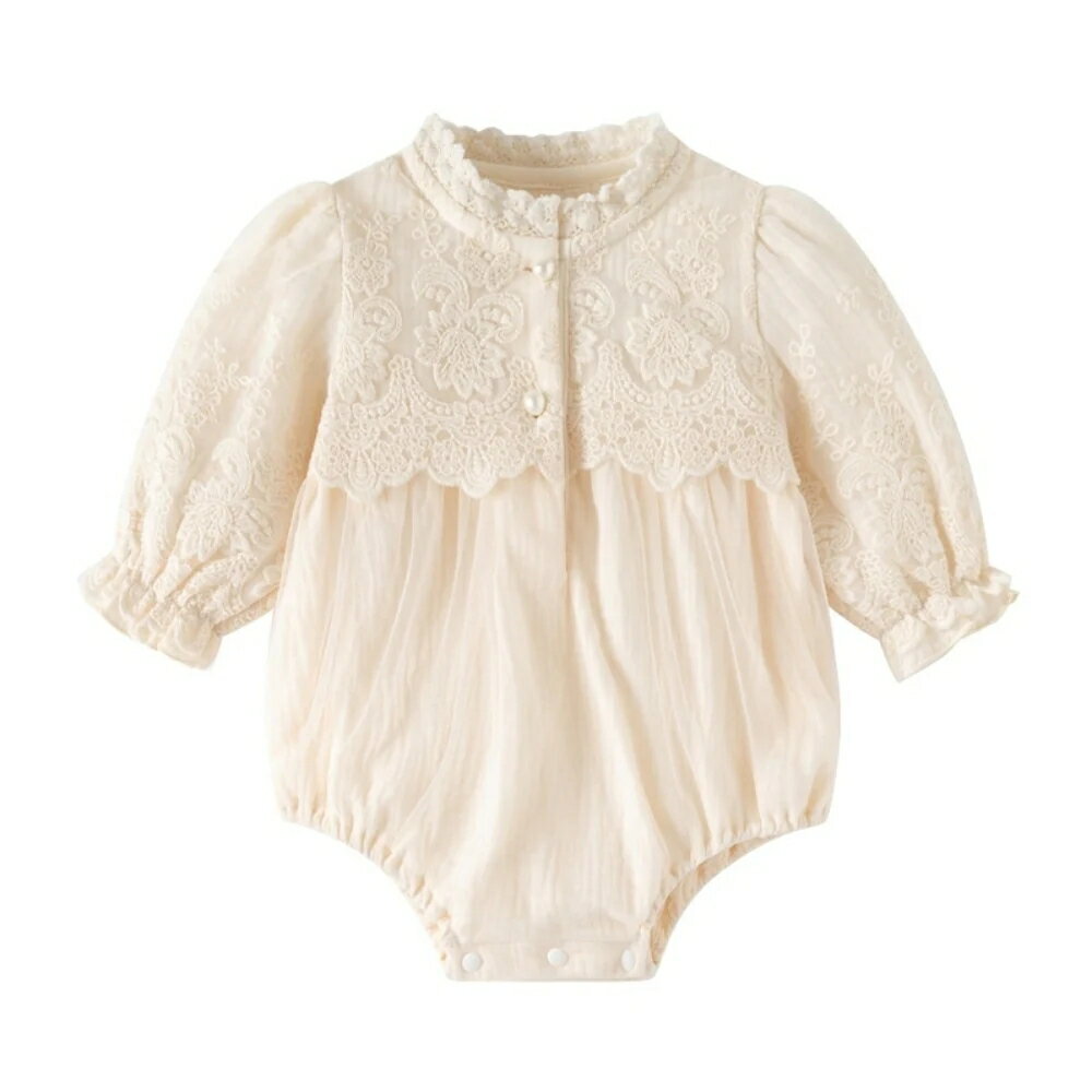 コットンデコロンパース 59cm〜90cm ベビー服 女の子